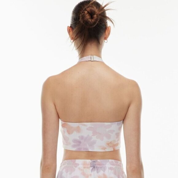 Aritzia Sunday Best Amie Twisted Halter Crop Ponte Tank Size Small - Picture 2 of 6